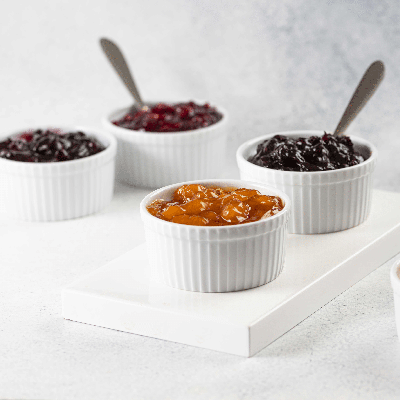 ფრუტბერი ჯემი ხილის ნაჭრებით